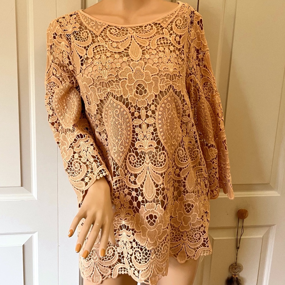 J Jill Elegant Lace Top M NWOT